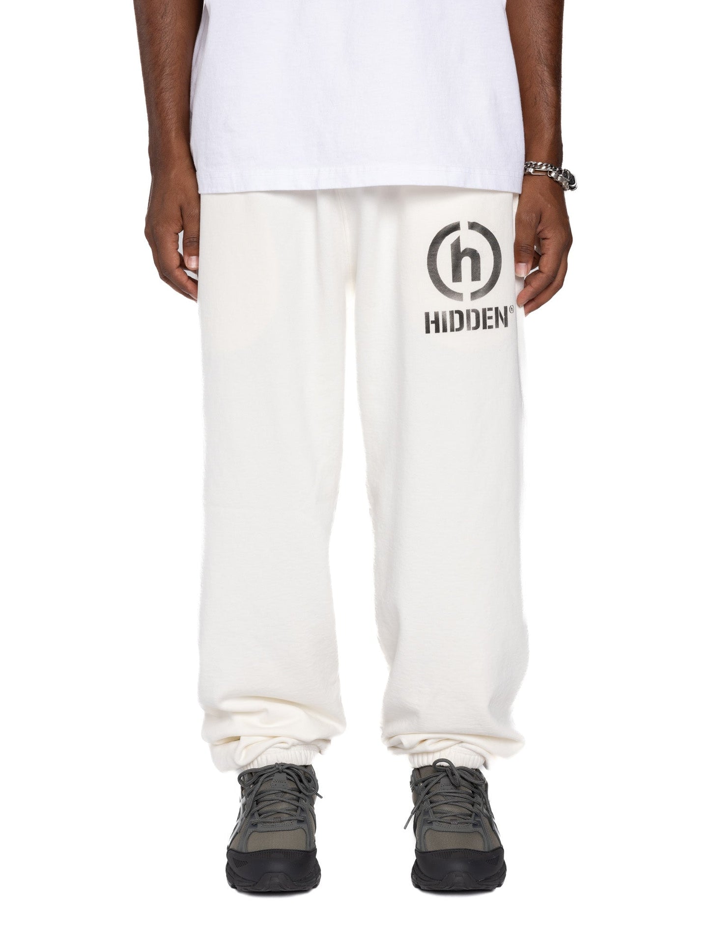 Hidden NY Sprayed Stencil Sweatpant Off White