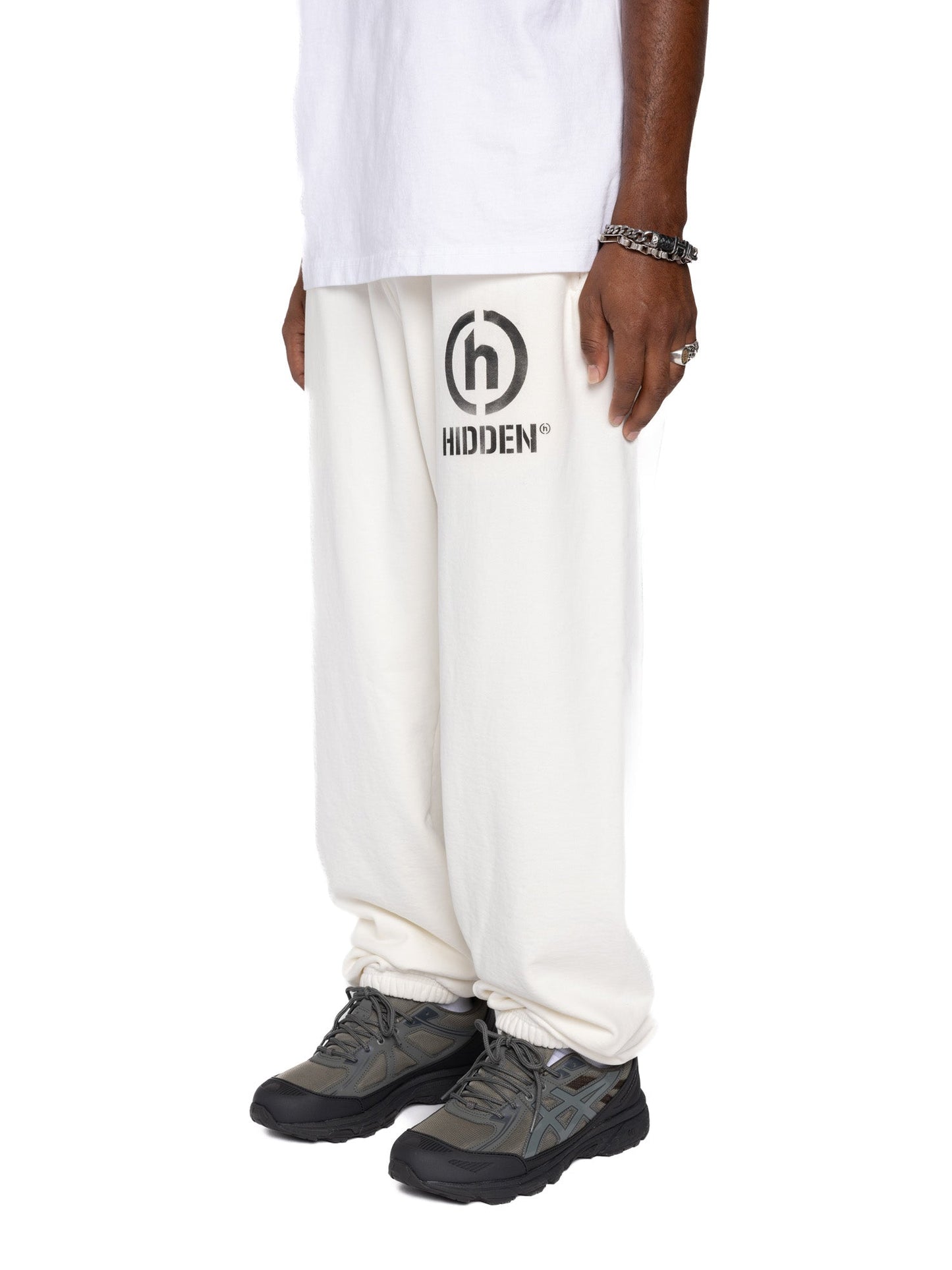 Hidden NY Sprayed Stencil Sweatpant Off White