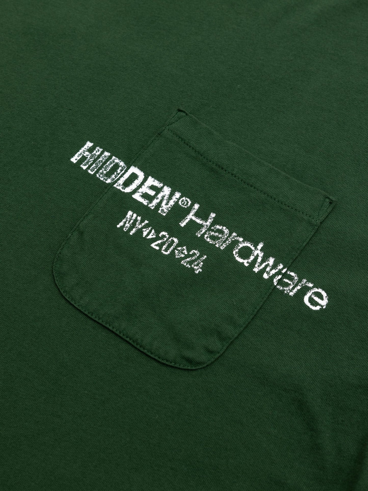 Hidden NY Hardware Pocket Tee Green