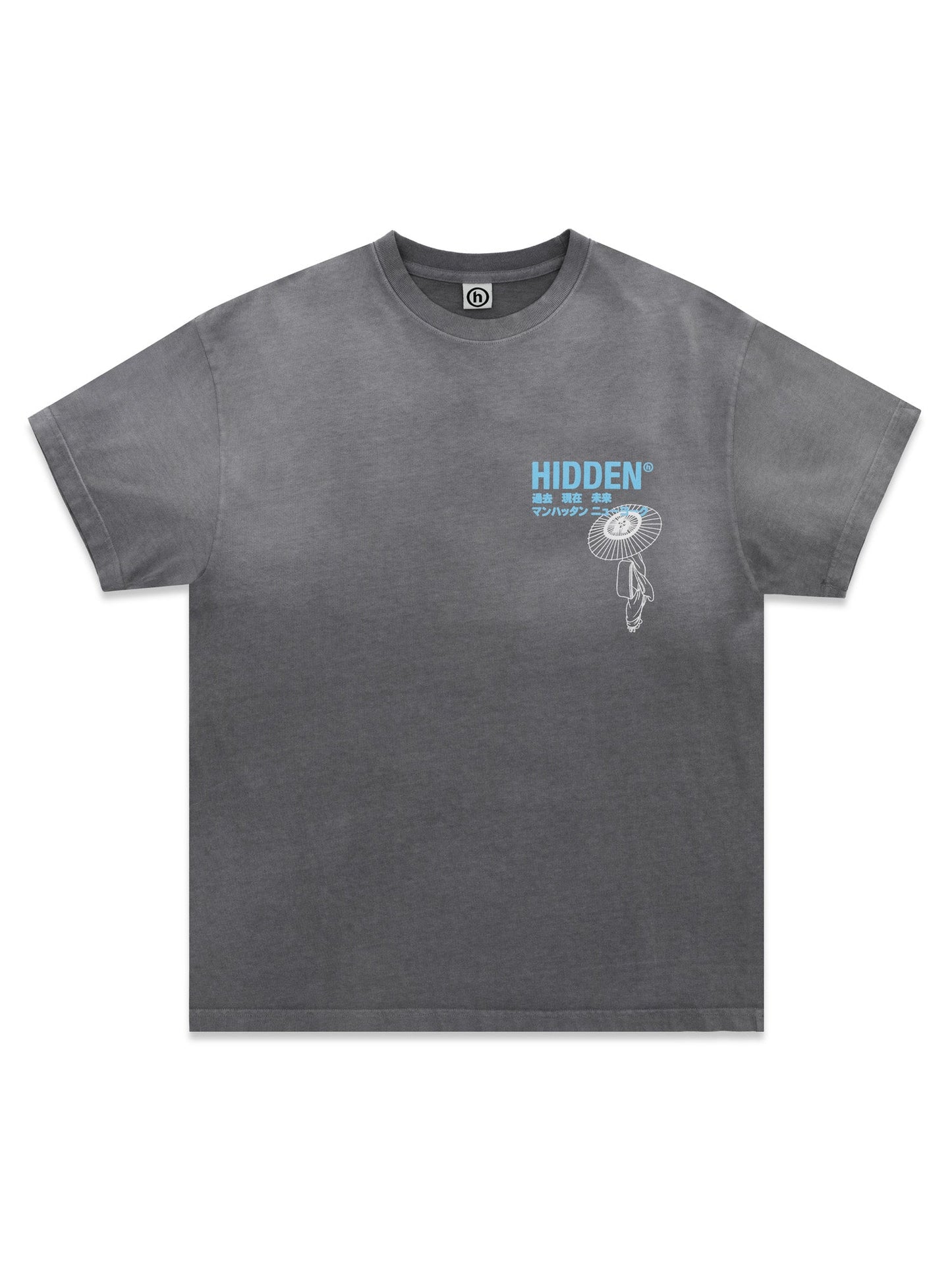 Hidden NY Geisha Tee Washed Grey