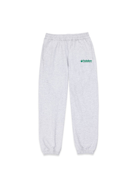 Hidden NY Embroidered Bookmark Sweatpant Heather Grey