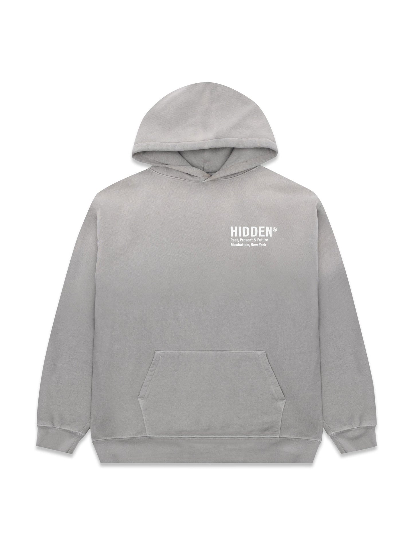 Hidden NY H Logo Hoodie Cool Grey