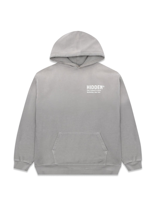 Hidden NY H Logo Hoodie Cool Grey