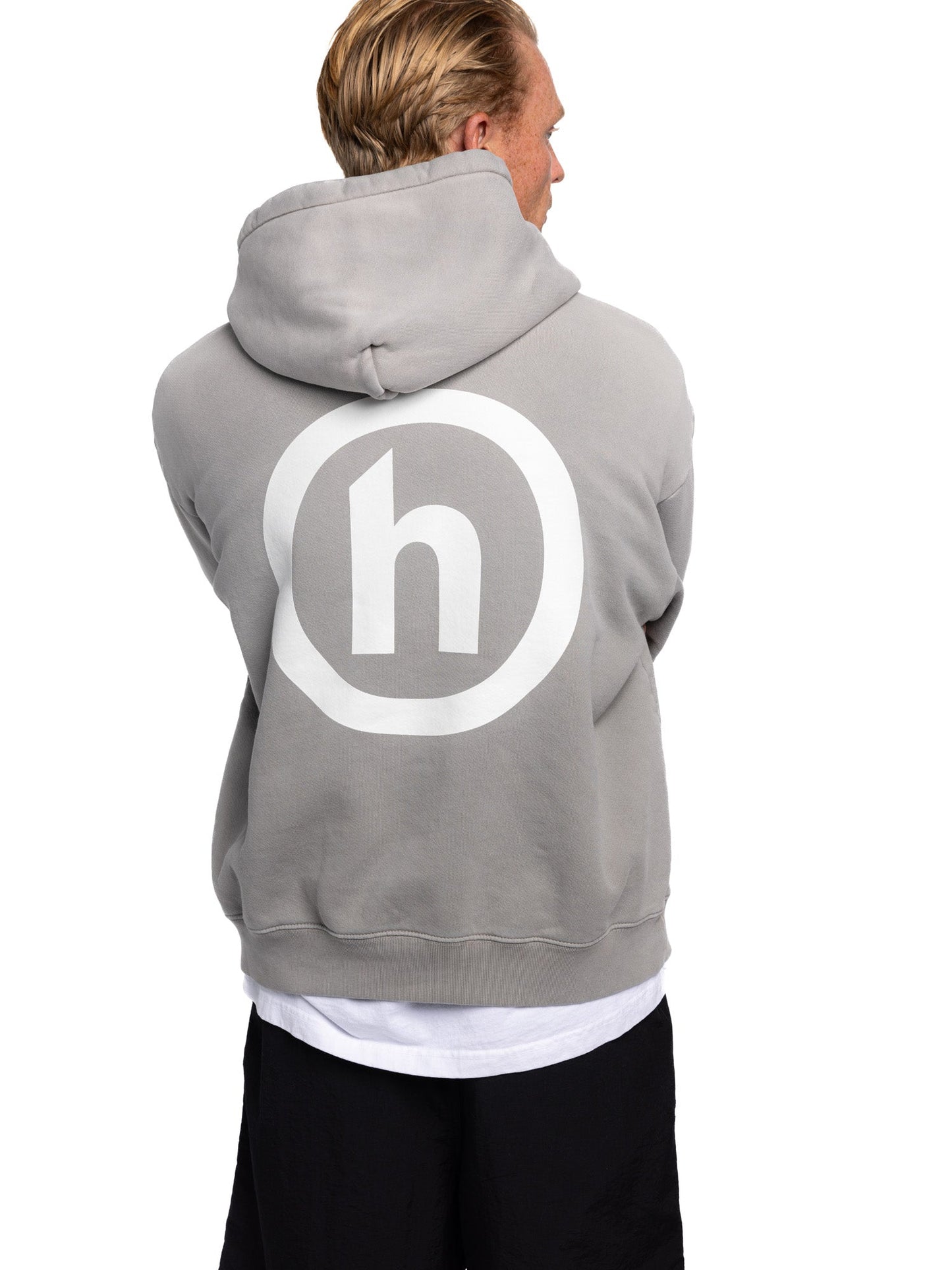 Hidden NY H Logo Hoodie Cool Grey