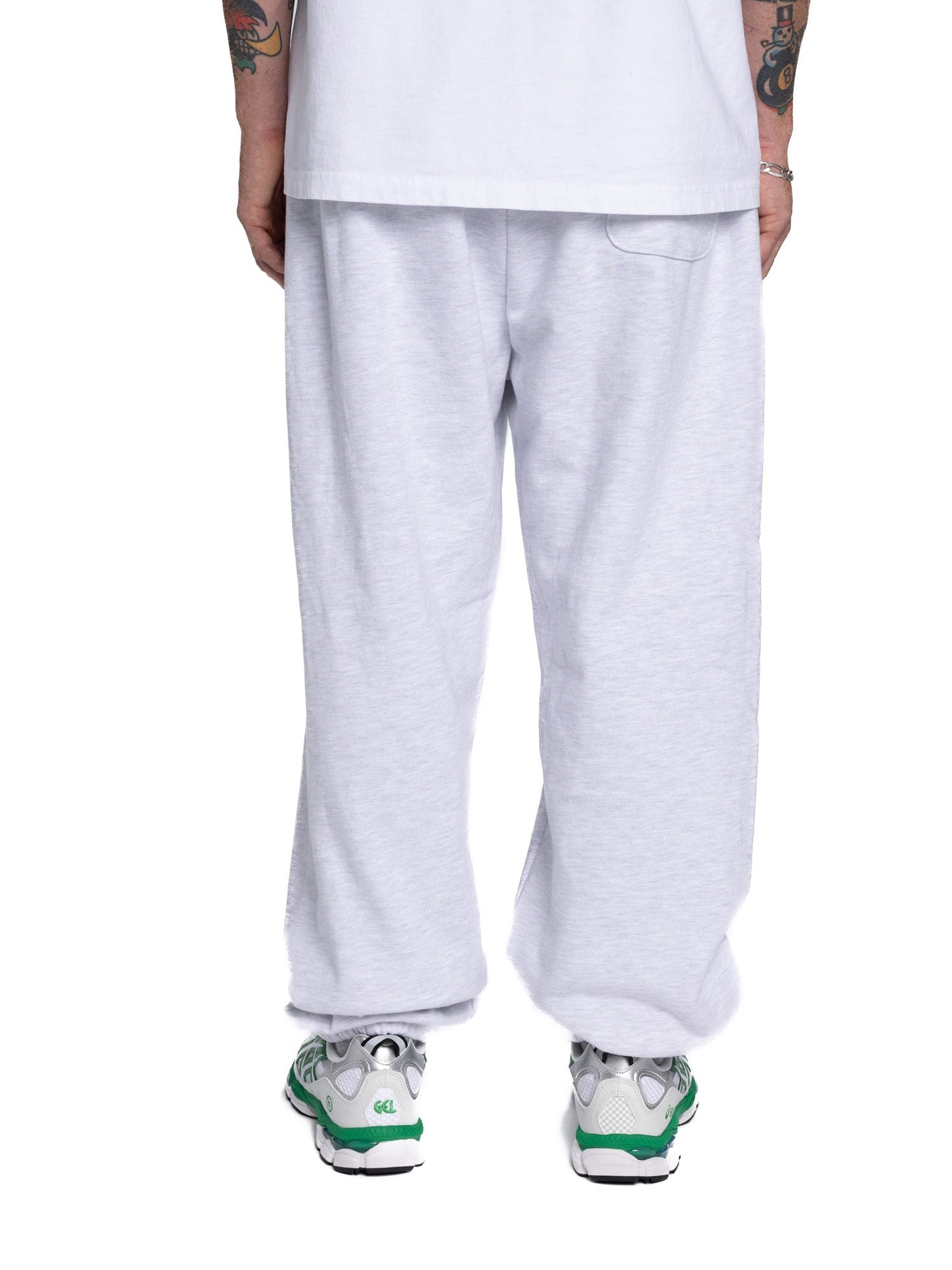 Hidden NY Embroidered Bookmark Sweatpant Heather Grey