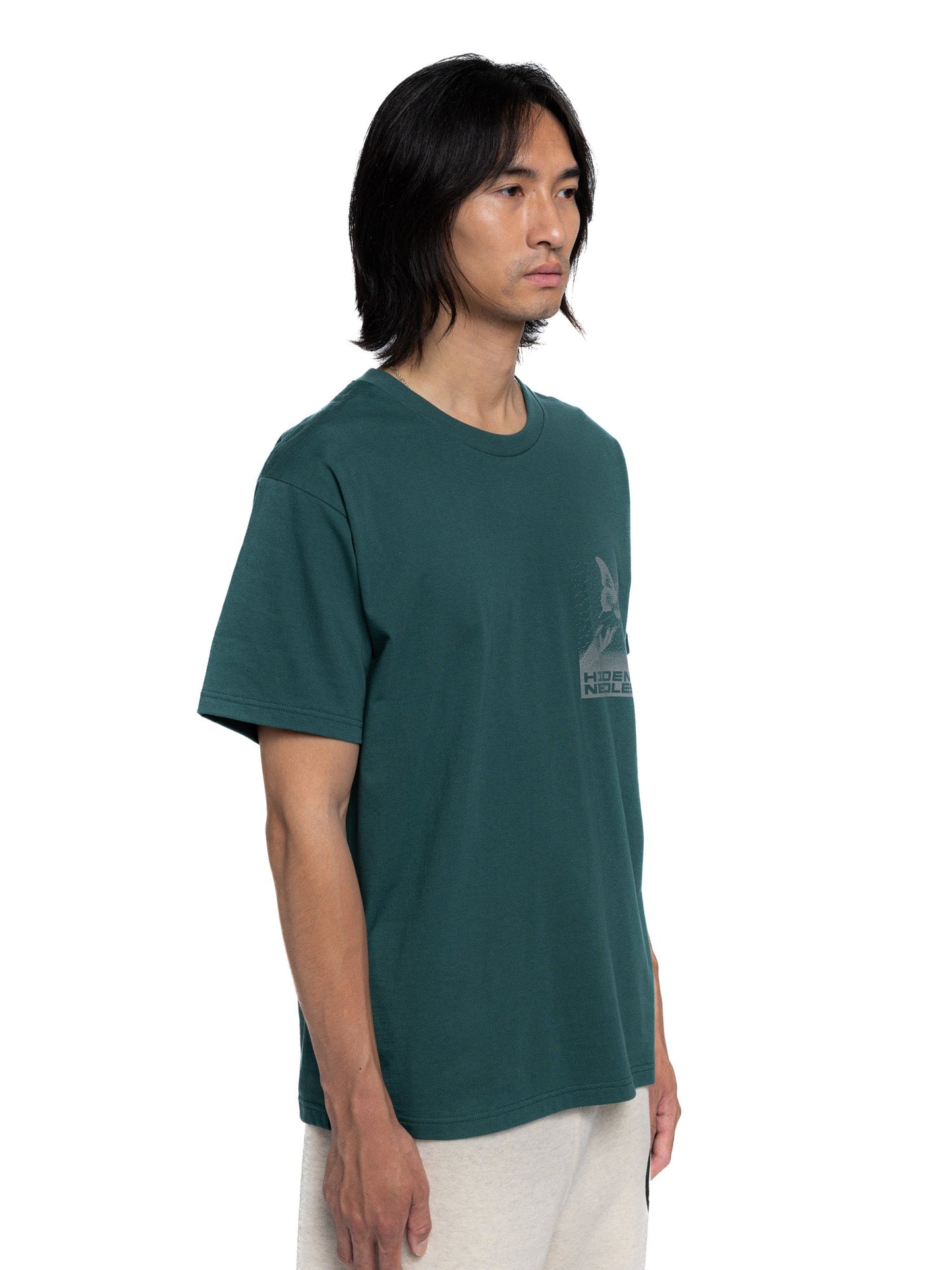 Hidden NY x Needles H Logo Pixel Butterfly Tee Green