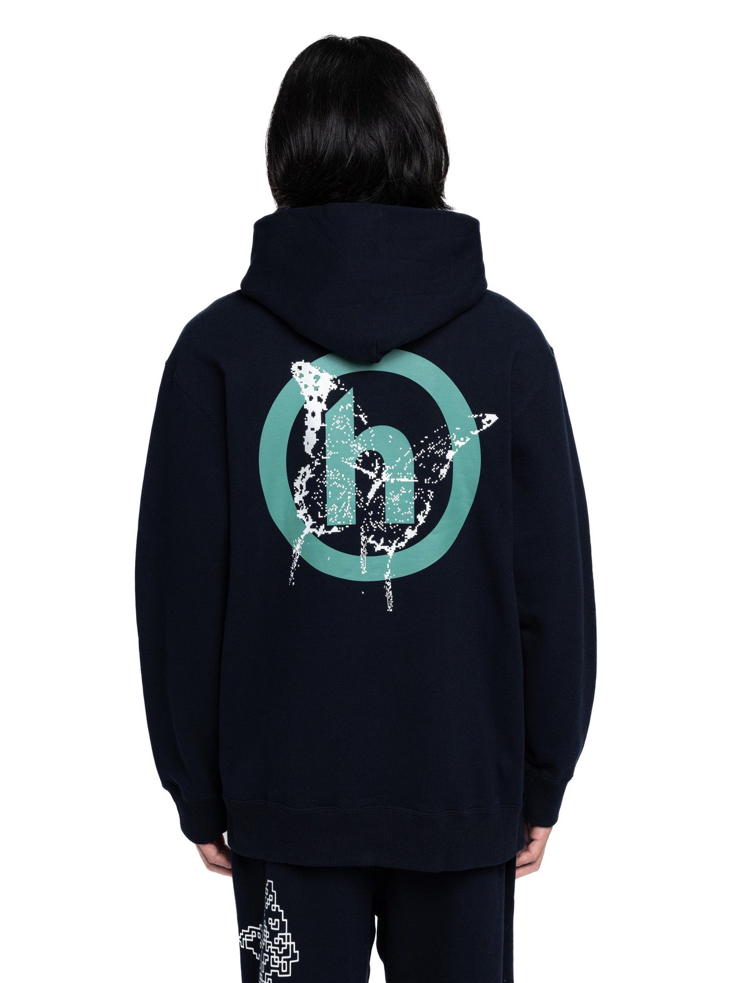 Hidden NY x Needles H Logo Pixel Butterfly Hoodie Navy