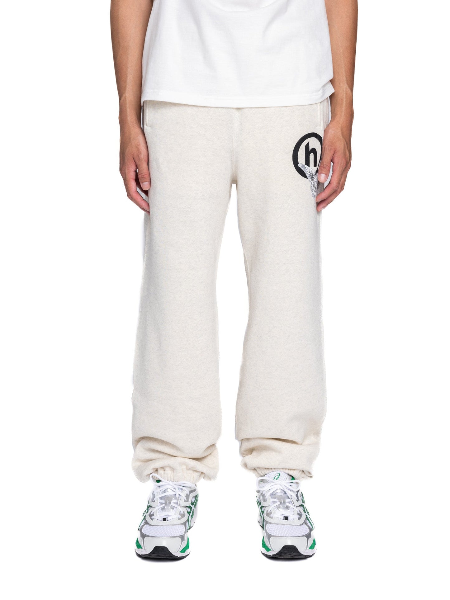 Hidden NY x Needles H Logo Pixel Butterfly Sweatpant Oatmeal