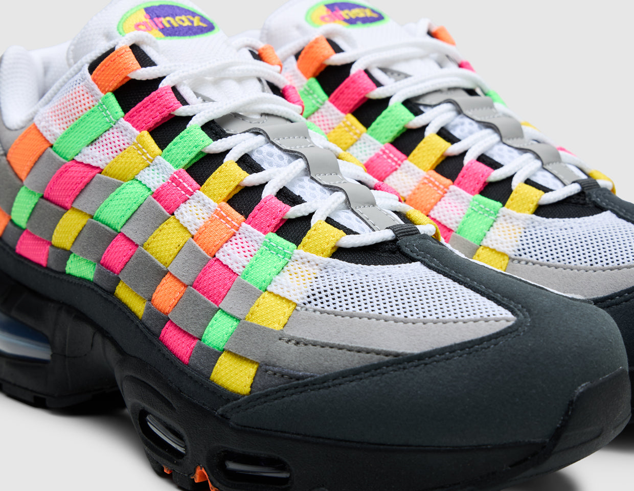 Nike Air Max 95 Big Bubble Woven White / Purple Dynasty - IB3695-100