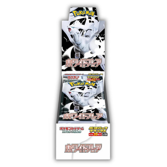 Pokemon Japanese - White Flare - DELUXE Box SV11W No Shrink - 4 Packs / 35 Cards Per Pack / 1 Art Rare Per Pack