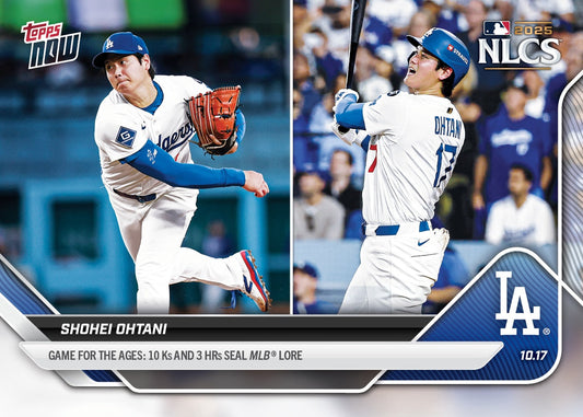 Shohei Ohtani - Oct 17 “Game For The Ages” - 2025 MLB Topps NOW - #884 - Raw Ungraded Card (PRE-ORDER NOV 2025)