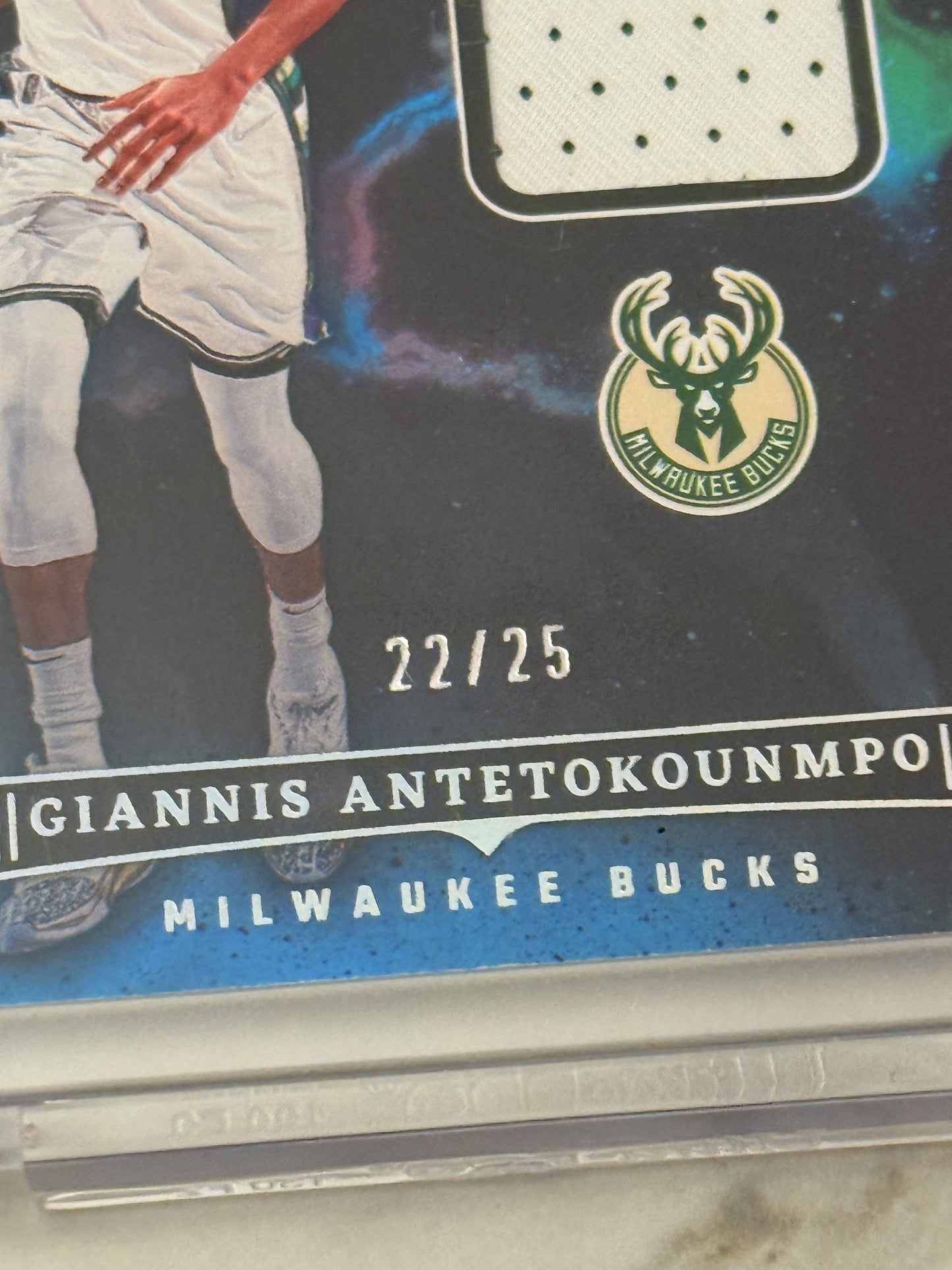 2022  Origins - Giannis Antetokounmpo - Game Worn Patch - Numbered to /25 - OM-GAM