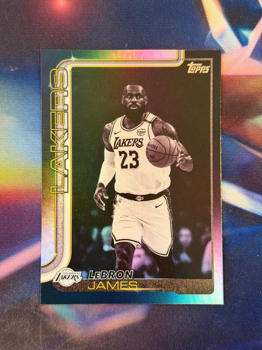 2025-26 Topps - Lebron James - Blackout Exclusive Parallel #150 - Raw Ungraded Card