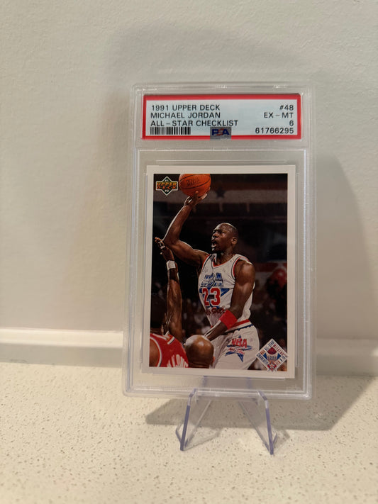 1991 Upper Deck Michael Jordan All-Star Checklist - PSA Graded Card