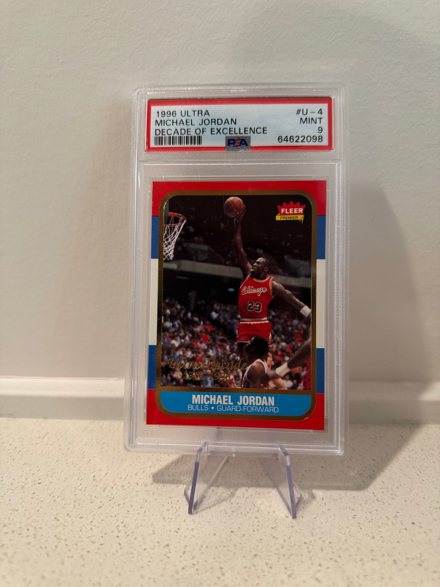 1996 Ultra Decade of Excellence - Michael Jordan - PSA Graded Card