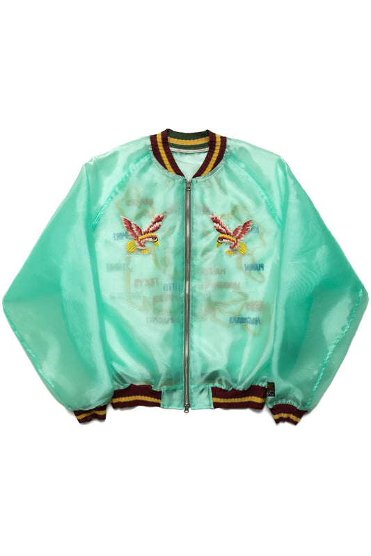 Kapital: Sheer Pearl Souvenir Jkt (Japan) - Green - K2404LJ146