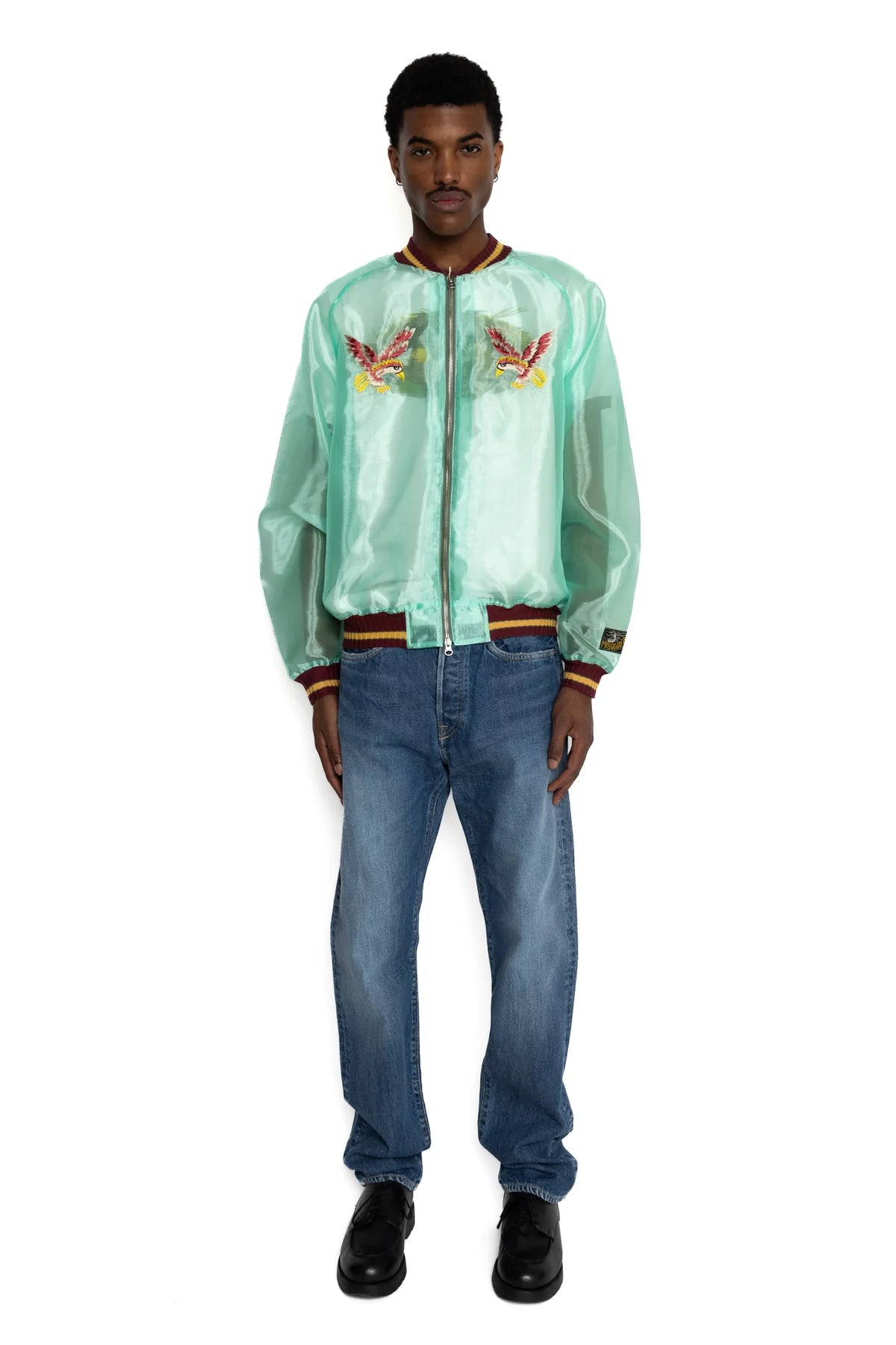 Kapital: Sheer Pearl Souvenir Jkt (Japan) - Green - K2404LJ146