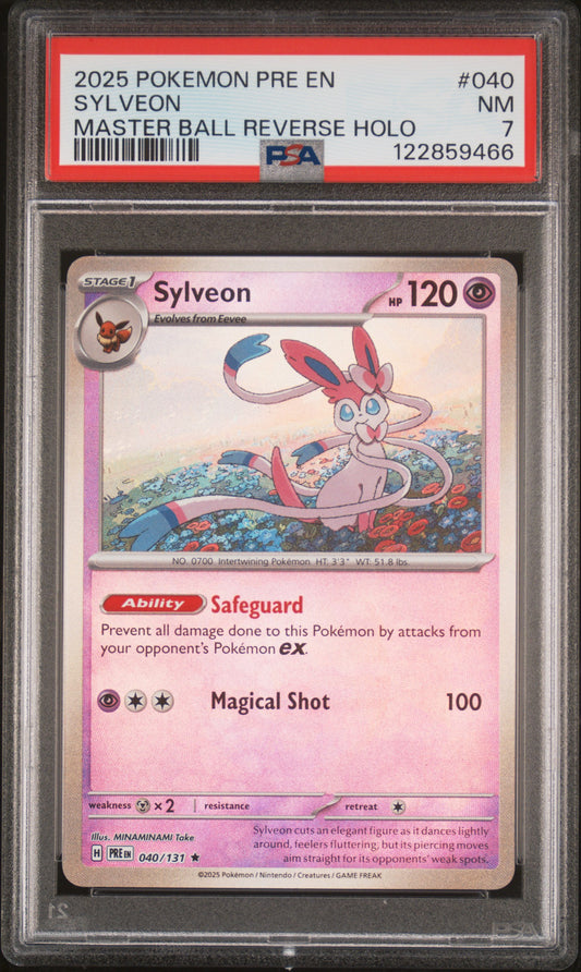 Sylveon PSA 7 Front - Cert #122859466
