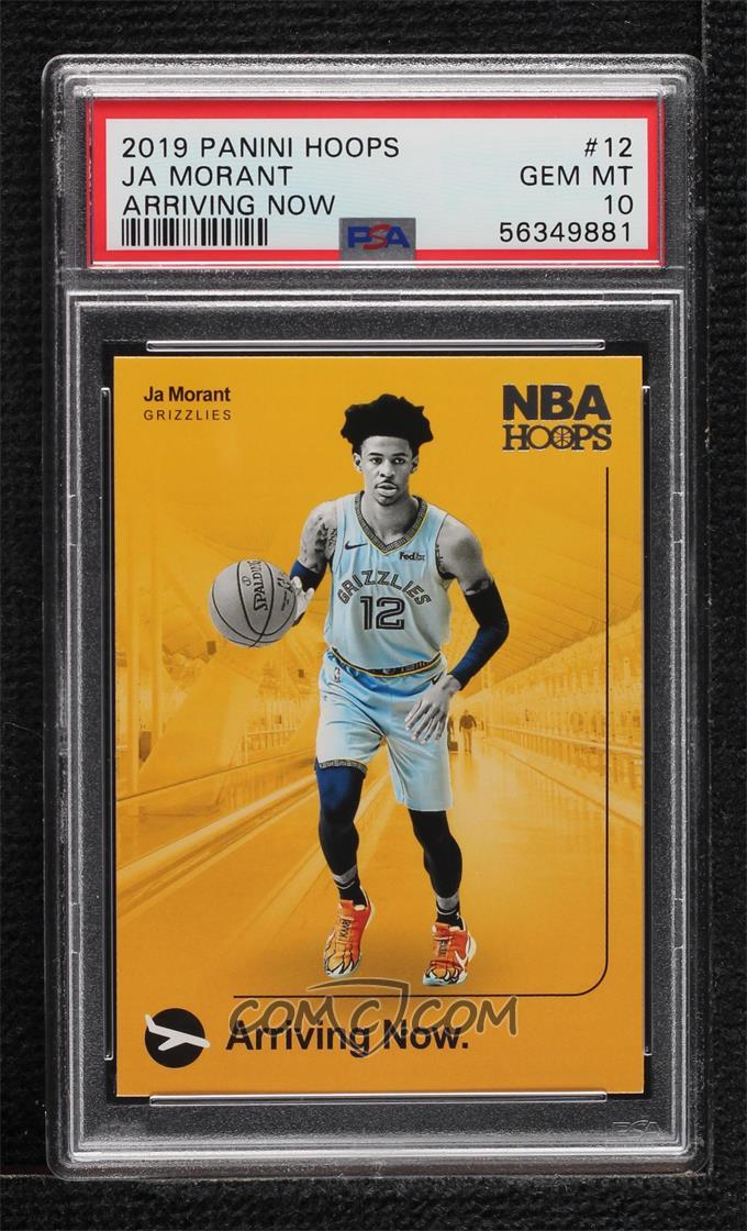 2019 Panini Hoops - Ja Morant - Arriving Now - Rookie Card - #12 - PSA Graded Card