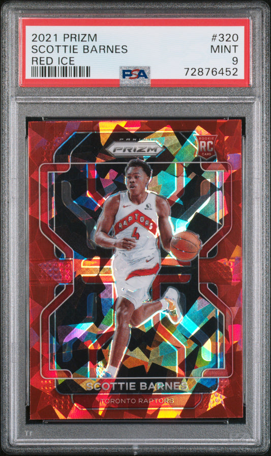 2021 Prizm - Scottie Barnes - Red Ice Prizm - Rookie Card - #320 - PSA Graded Card