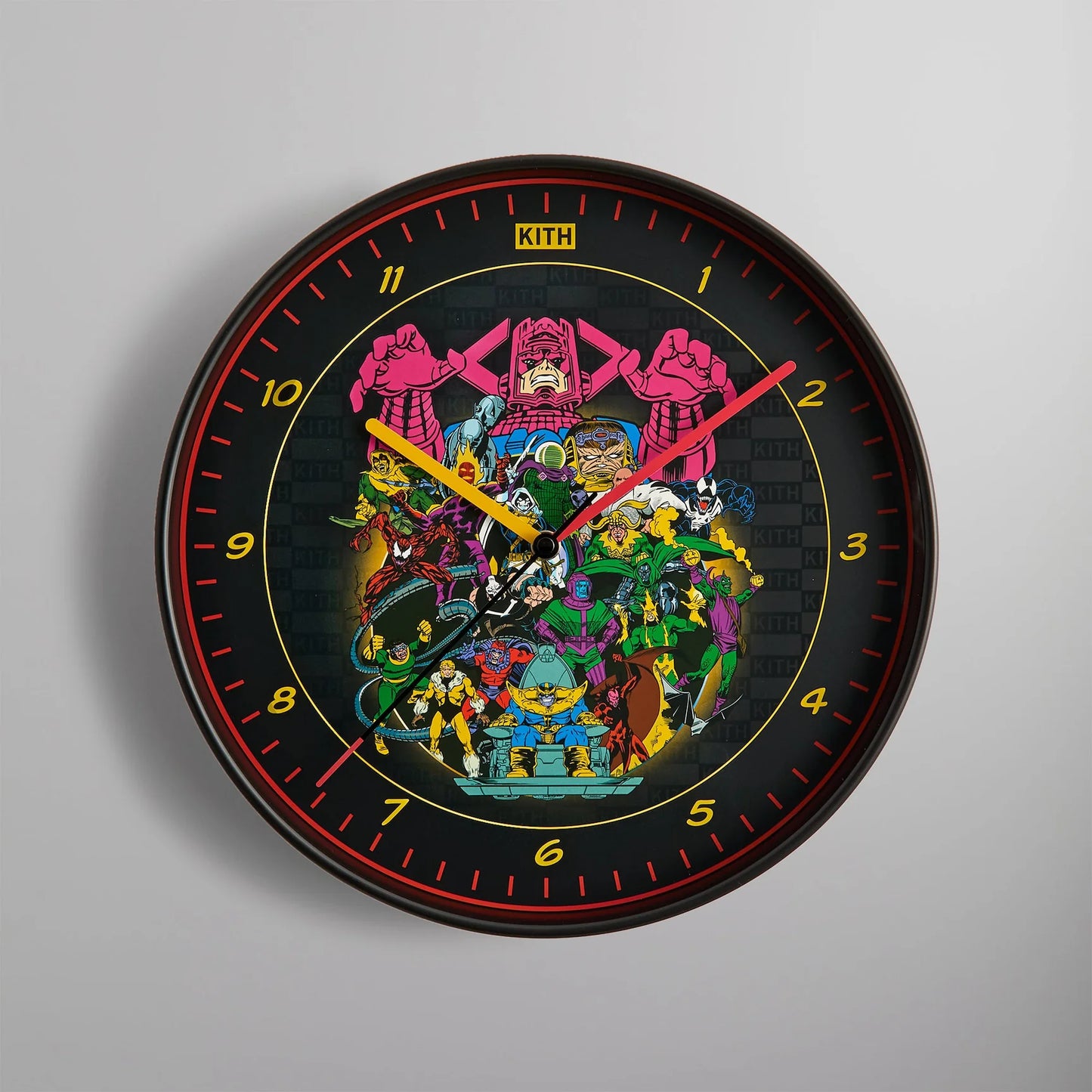 Marvel | Kith Super Villains Team Up Clock – SoleSavy Marvel | Kith Super Villains Team Up Clock – SoleSavy