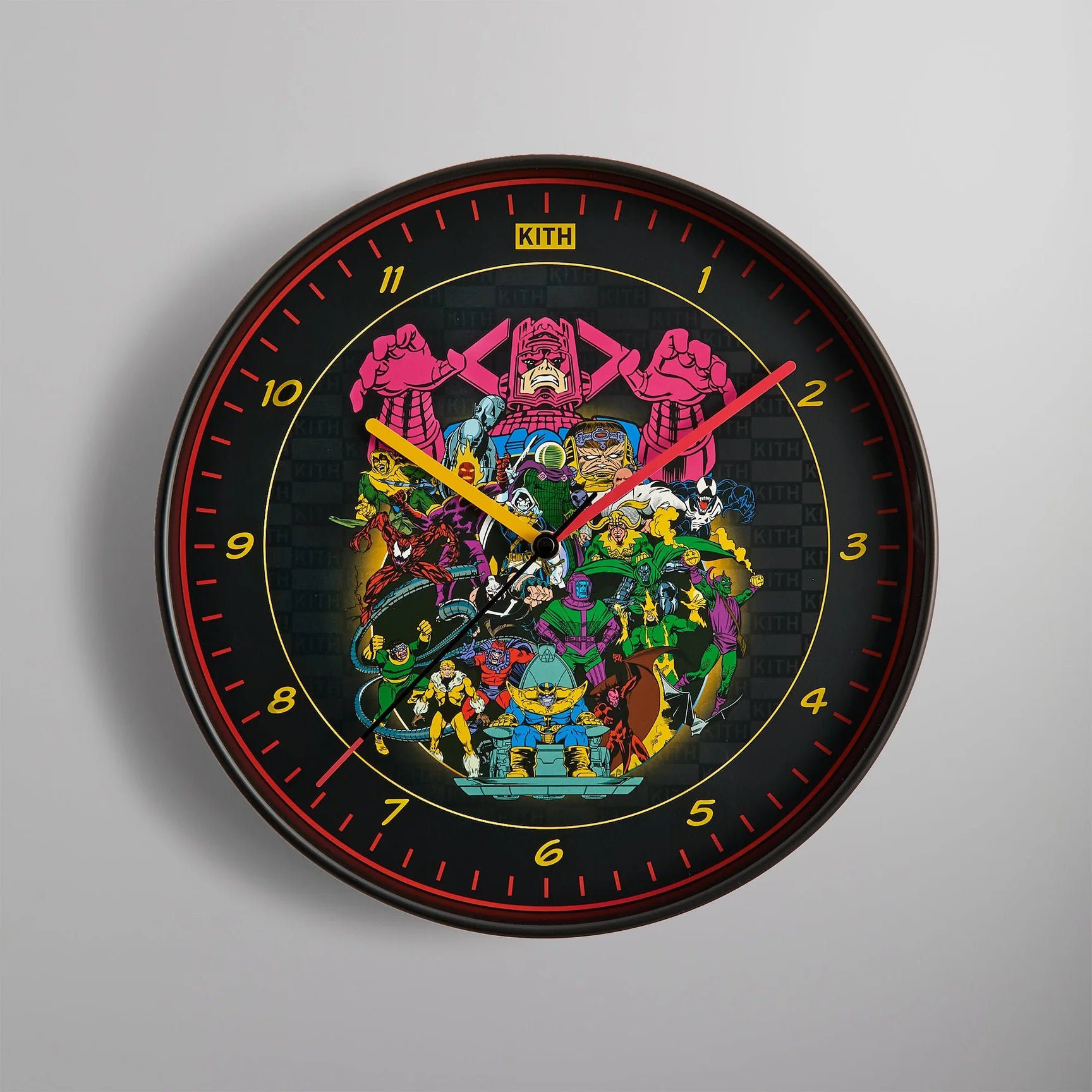 インテリア時計 Marvel Kith Super Villains Team Up Clock Marvel | Kith Super Villains Team Up Clock – SoleSavy
