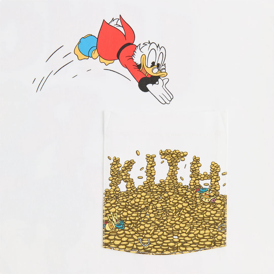 Disney | Kith For Donald Duck Scrooge Coins Tee White