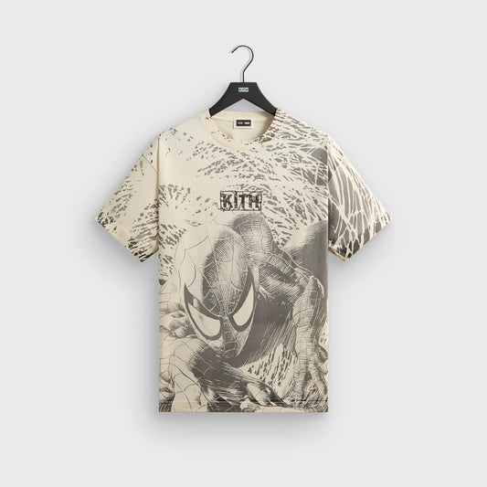 Marvel x Kith Spiderman All-Over Printed Vintage Tee