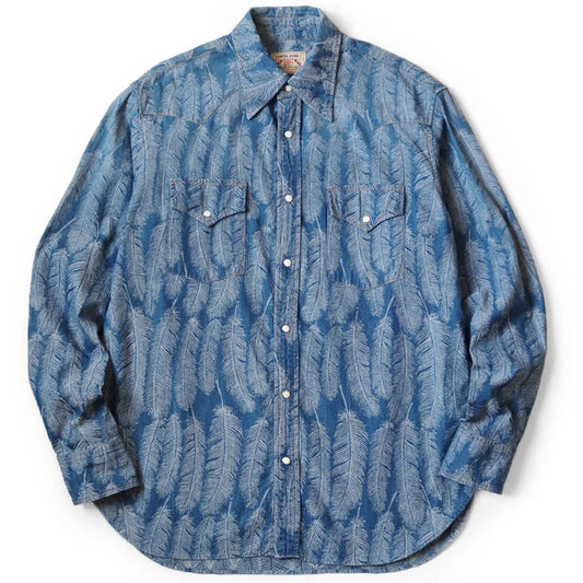 Kapital: 5Oz Magpie Denim Husky Western Shirt - Indigo - K2403LS024