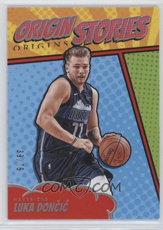 2024-25 Panini Origins - Origin Stories - Red - Luka Doncic #5 - Limited to /75 - Ungraded Raw Card