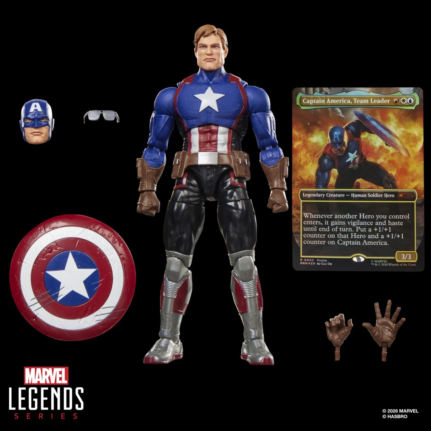 Marvel Legends x Magic: The Gathering - Set of 3 Figures + Promo Cards - Captain America, Doctor Doom 2099, Malice (PRE-ORDER FALL 2026)