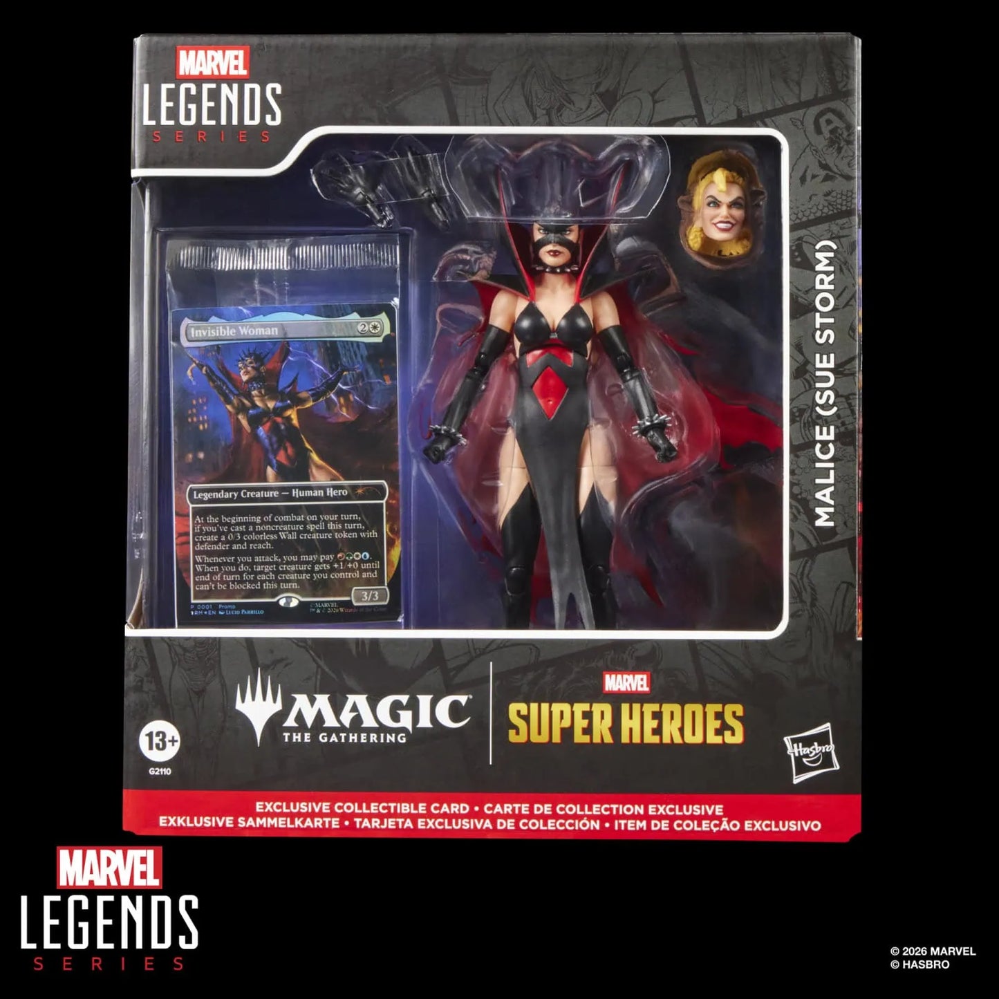 Marvel Legends x Magic: The Gathering - Set of 3 Figures + Promo Cards - Captain America, Doctor Doom 2099, Malice (PRE-ORDER FALL 2026)