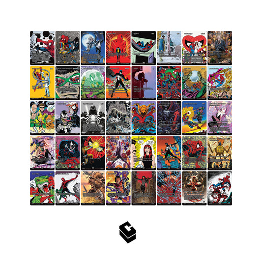 Magic The Gathering x Marvel Spider-Man Source Material - NORMAL Complete Set of 40 Cards