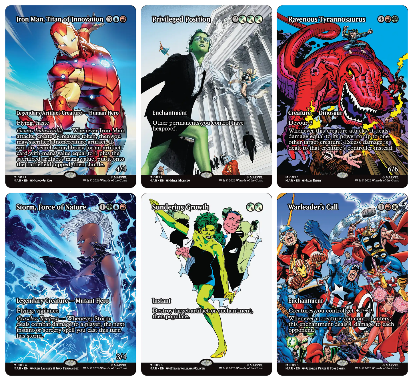 Magic The Gathering x Marvel Super Heroes Source Material  - NORMAL Complete Set of 60 Cards