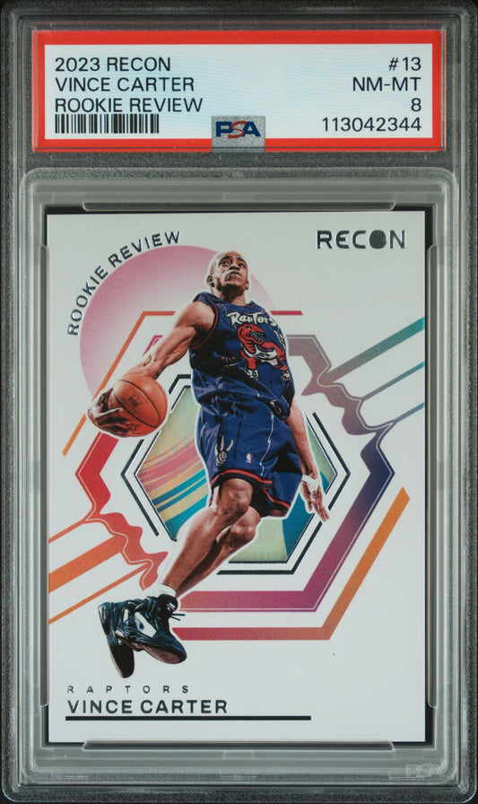 2023-24 Panini Recon - Vince Carter - Rookie Review - #13 - PSA Graded Card