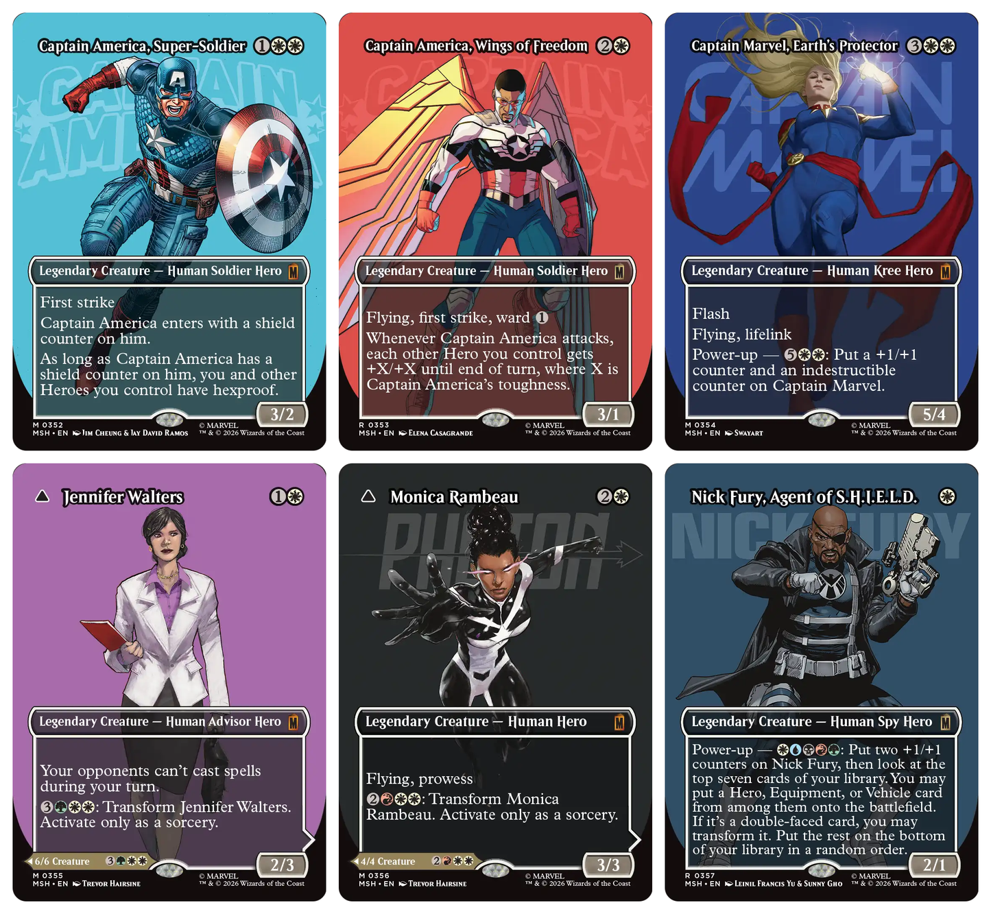 Magic The Gathering x Marvel Super Heroes - NORMAL Borderless Logo 28 Card Set