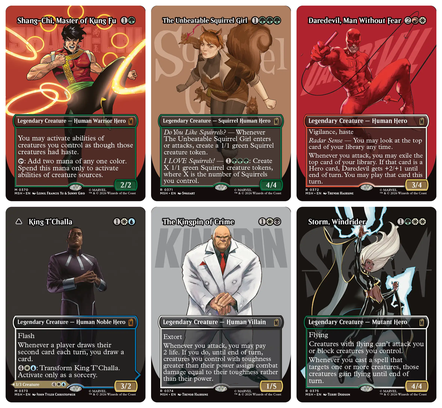 Magic The Gathering x Marvel Super Heroes - NORMAL Borderless Logo 28 Card Set