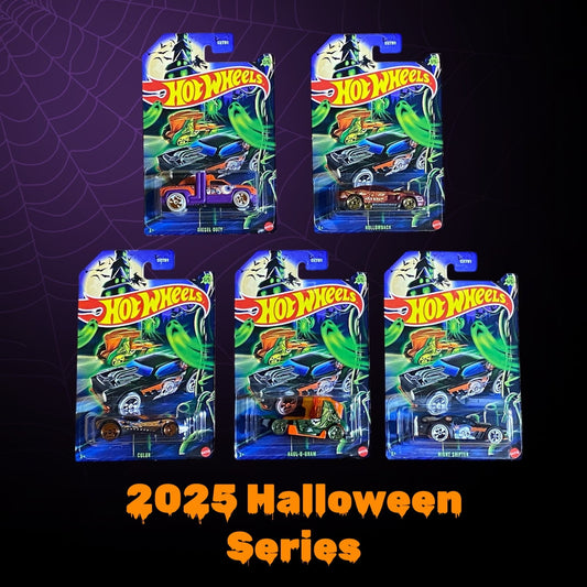 Hot Wheels - Halloween Vehicle 2025 Mix 1 - Complete Set of 5