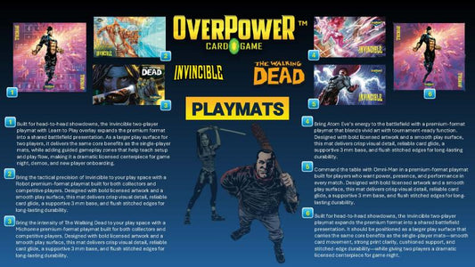 Overpower CCG Skybound Premium Playmat Assortment (PRE-ORDER AUGUST 2026)