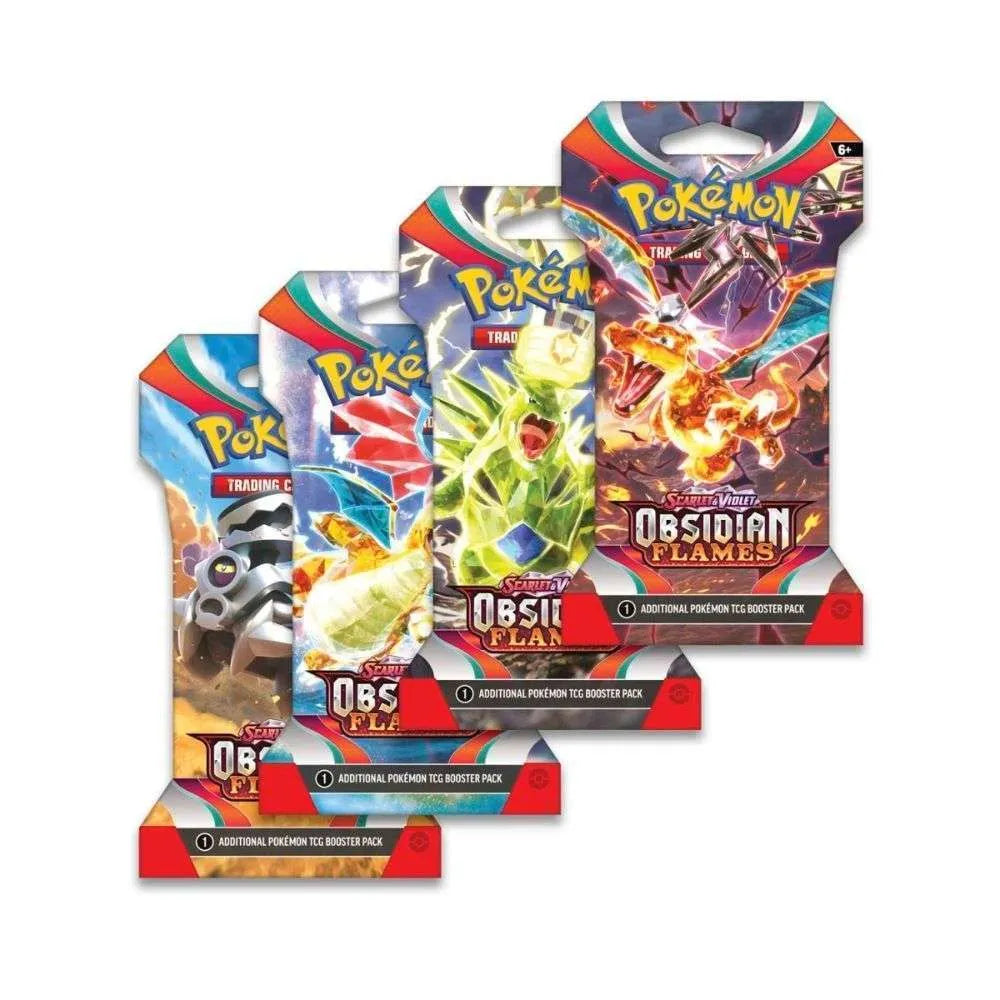 Pokemon - Scarlet and Violet - Obsidian Flames Sleeved Booster Pack (Styles May Vary) - 1 PACK