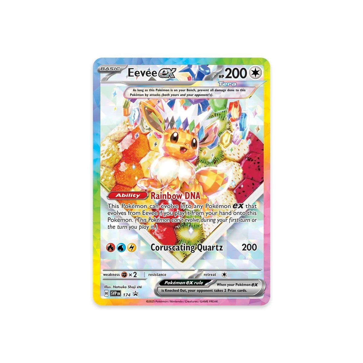 2025 Pokemon SVP-EN - Eevee Ex #174 - Black Star Promo - Prismatic