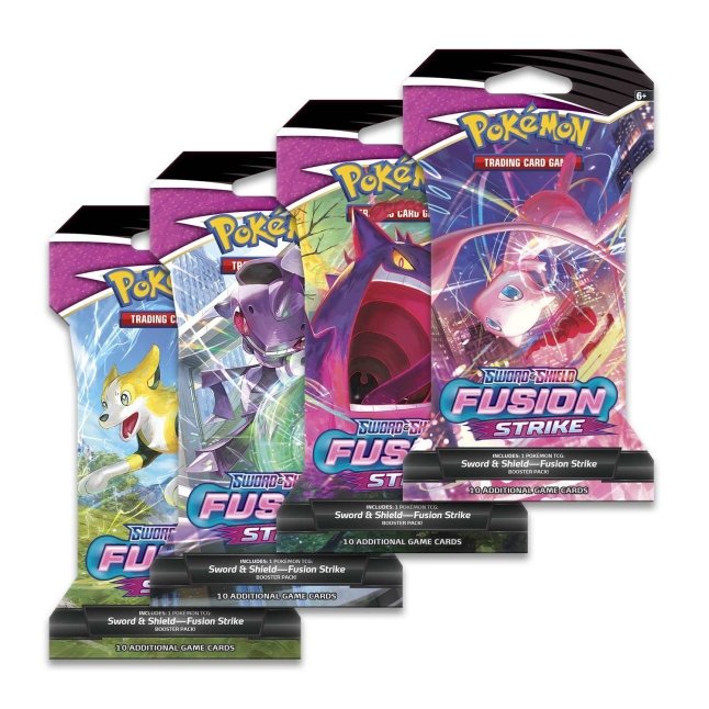 Pokemon - Sword & Shield - Fusion Strike Sleeved Booster Pack (Styles May Vary) - 1 PACK
