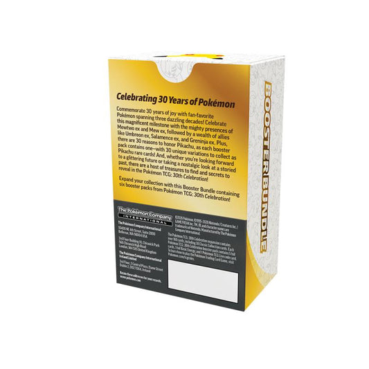 Pokemon - MAX 1 - 30th Celebration Booster Bundle (PRE-ORDER OCT 2, 2026)