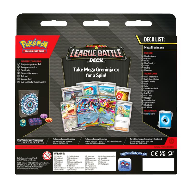 Pokemon: Mega Greninja ex League Battle Deck (PRE-ORDER NOV 13 2026)