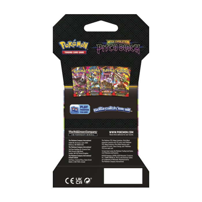 Pokemon Mega Evolution - ME05 Pitch Black - Blister Booster Pack (PRE-   SoleSavy