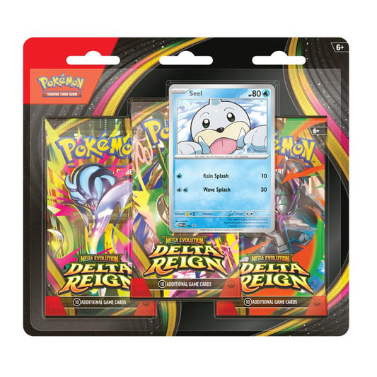 Pokemon Mega Evolution ME06 - Delta Reign - MAX 2 - 3 Pack Blister (PRE-ORDER NOV 6)