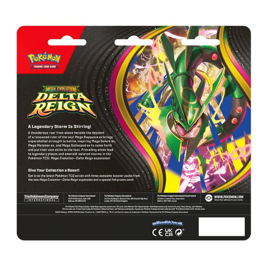 Pokemon Mega Evolution ME06 - Delta Reign - MAX 2 - 3 Pack Blister (PRE-ORDER NOV 6)