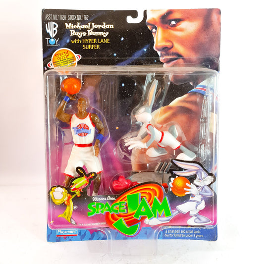 1996 Space Jam - Michael Jordan & Bugs bunny with Hyper Lane Surfer - WB Toy