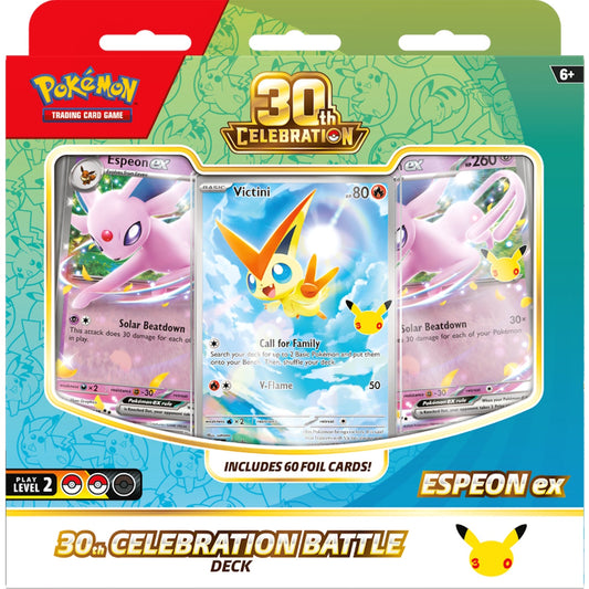 Pokemon TCG - MAX 1 - 30th Celebration Battle Deck - Espeon (PRE-ORDER OCT2, 20260)