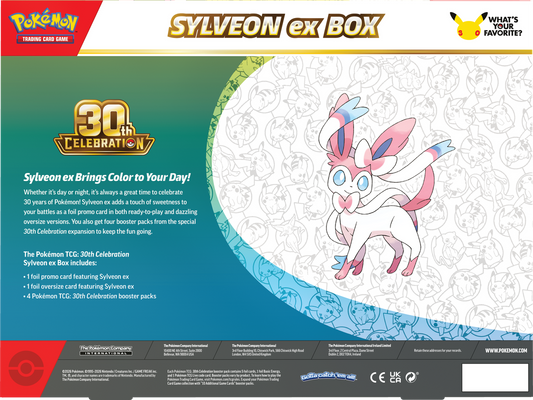 Pokemon - MAX 1 - 30th Celebration Sylveon ex Box - (PRE-ORDER SEPT 16, 2026)